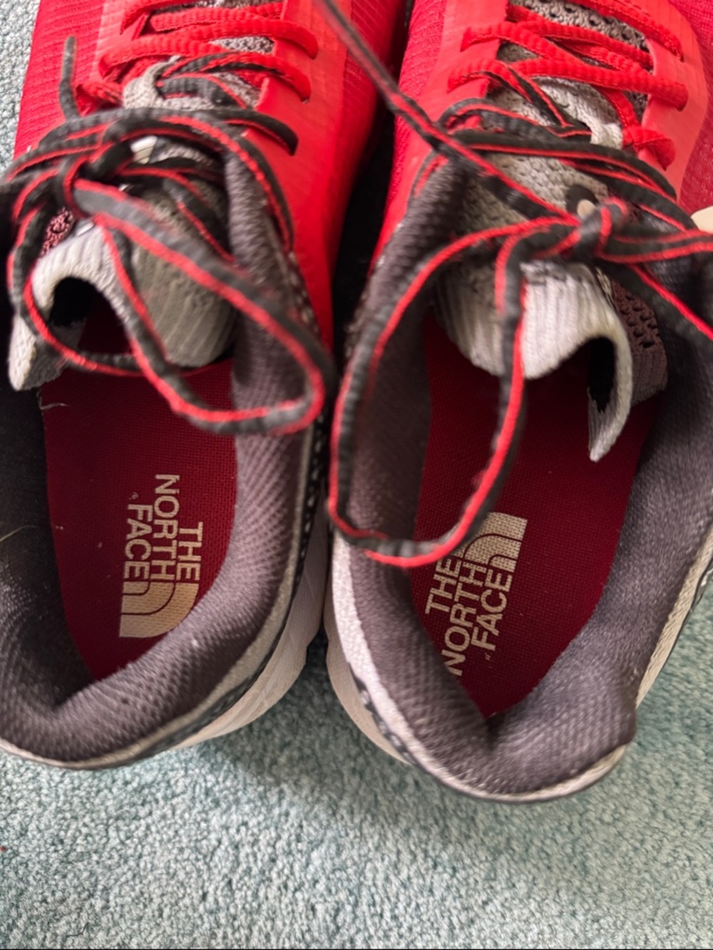 The North Face Men’s Red and Gray Athletic Trail Shoes 8.5 - Picture 5 of 5